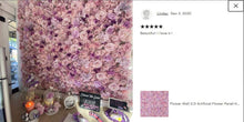 Load image into Gallery viewer, US Seller! Lilac Flower Wall 3D Artificial Flower Panel Home Shop Party Wall Decor Photo Backdrop Setting Floral Arrangement