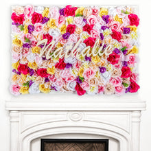 Load image into Gallery viewer, Personalized Nursery Flower Wall with Name Sign (23" x 28")
