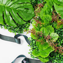 Load image into Gallery viewer, US Seller! Monstera Rainforest 3D Artificial Tropical Forest Boxwood Decor Home Business Party Photo Backdrop Greenery Grass Wall