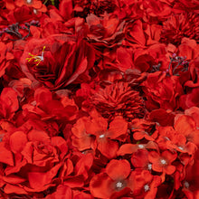 Load image into Gallery viewer, US Seller! Scarlet Red Flower Wall 3-D Artificial Flower Panel Home Shop Party Holiday Wall Decor Photo Backdrop Floral Wall Roses