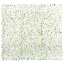 Load image into Gallery viewer, US Seller! Pure White Flower Wall 3-D Artificial Flower Panel Home Shop Party Wall Decor Photo Backdrop Setting Floral Arrangement