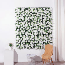 Load image into Gallery viewer, US Seller! White in Foliage Flower Wall 3D Ivory White Panel Home Shop Party Decor Photography Backdrop Setting Eucalyptus Roses
