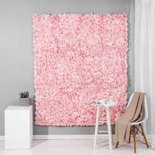 Load image into Gallery viewer, US Seller! Baby Pink Flower Wall 3D Artificial Flower Panel Home Shop Party Holiday Wall Decor Photo Backdrop Setting Floral Wall