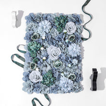 Load image into Gallery viewer, US Seller! Dusty Blue Flower Wall 3-D Artificial Flower Panel Home Shop Party Wall Decor Photography Backdrop Setting Floral Wall