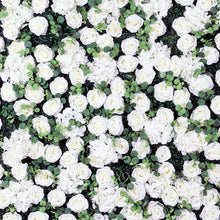 Load image into Gallery viewer, US Seller! White in Foliage Flower Wall 3D Ivory White Panel Home Shop Party Decor Photography Backdrop Setting Eucalyptus Roses