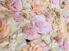 Load image into Gallery viewer, US Seller! Peaches & Creams  Flower Wall 3D Artificial Flower Panel Home Shop Party Holiday Wall Decor Backdrop Setting Floral Wall