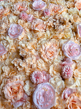 Load image into Gallery viewer, US Seller! Peaches & Creams  Flower Wall 3D Artificial Flower Panel Home Shop Party Holiday Wall Decor Backdrop Setting Floral Wall
