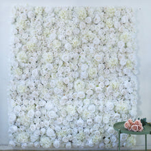 Load image into Gallery viewer, US Seller! Snow White Flower Wall 3-D Artificial Flower Panel Home Shop Party Wall Decor Photo Wedding Backdrop Arrangement