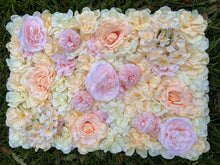 Load image into Gallery viewer, US Seller! Peaches & Creams  Flower Wall 3D Artificial Flower Panel Home Shop Party Holiday Wall Decor Backdrop Setting Floral Wall