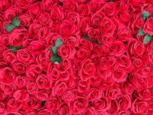Load image into Gallery viewer, US Seller! Ruby Rose Flower Wall 3-D Red Artificial Flower Panel Home Shop Party Wall Decor Photo Wedding Backdrop Arrangement