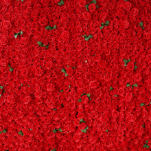 Load image into Gallery viewer, US Seller! Ruby Rose Flower Wall 3-D Red Artificial Flower Panel Home Shop Party Wall Decor Photo Wedding Backdrop Arrangement