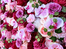 Load image into Gallery viewer, US Seller! Fuschia Orchids Flower Wall Panel 3D Home Shop Wedding Party Holiday Wall Decor Photo Backdrop