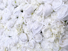 Load image into Gallery viewer, US Seller! Snow White Flower Wall 3-D Artificial Flower Panel Home Shop Party Wall Decor Photo Wedding Backdrop Arrangement