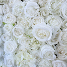 Load image into Gallery viewer, US Seller! Snow White Flower Wall 3-D Artificial Flower Panel Home Shop Party Wall Decor Photo Wedding Backdrop Arrangement