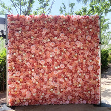 Load image into Gallery viewer, Roll Up Flower Wall Backdrop, Wedding Bridal Shower Photo Booth Decor | Optional 50% Return Refund N8803
