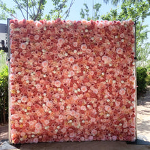 Load image into Gallery viewer, US Seller! 3D Roll Up Flower Wall On Cloth Fabric Wedding Party Photo Backdrop Bridal Shower Top Quality Easy Quick Assemble N8803