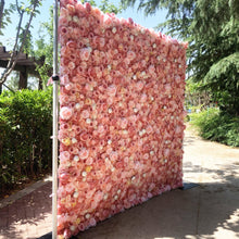 Load image into Gallery viewer, Roll Up Flower Wall Backdrop, Wedding Bridal Shower Photo Booth Decor | Optional 50% Return Refund N8803