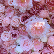Load image into Gallery viewer, US Seller! 3D Roll Up Flower Wall On Cloth Fabric Wedding Party Photo Backdrop Bridal Shower Top Quality Easy Quick Assemble N8803