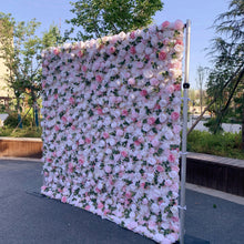 Load image into Gallery viewer, US Seller! Paris Love 3D Roll Up Flower Wall On Cloth Fabric Wedding Party Photo Backdrop Bridal Shower Top Quality Easy Assemble #08