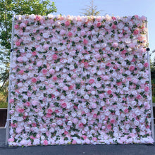 Load image into Gallery viewer, US Seller! Paris Love 3D Roll Up Flower Wall On Cloth Fabric Wedding Party Photo Backdrop Bridal Shower Top Quality Easy Assemble #08