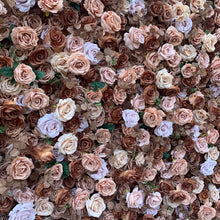 Load image into Gallery viewer, US Seller! CoffeeBrown 3D Roll Up Flower Wall On Cloth Fabric Wedding Party Photo Backdrop Top Quality Quick Easy Assemble N8810