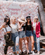 Load image into Gallery viewer, US Seller! Baby Pink 3D Roll Up Flower Wall On Cloth Fabric Wedding Party Photo Backdrop Bridal Shower Top Quality Quick Assemble #15