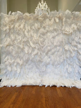 Load image into Gallery viewer, Big Sale 40% OFF!Real Ostrich Feather 3D Roll Up Flower Wall On Cloth Fabric Wedding Party Photo Backdrop Top Quality Easy Quick Assemble 16