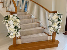 Load image into Gallery viewer, Garland, Table Runner, Pole Wrap, White Rose, , Wrap, Multi-section Choice Adjustable