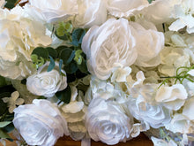 Load image into Gallery viewer, Garland, Table Runner, Pole Wrap, White Rose, , Wrap, Multi-section Choice Adjustable