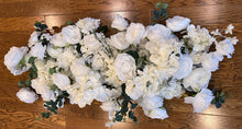 Load image into Gallery viewer, Garland, Table Runner, Pole Wrap, White Rose, , Wrap, Multi-section Choice Adjustable