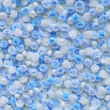 Load image into Gallery viewer, Cinderella Blue Flower Wall Backdrop, Wedding Party Photo Booth Decor | 50% Return Refund Option