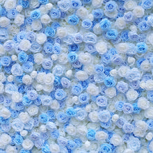 Load image into Gallery viewer, US Seller! Cinderella Blue 5D Roll Up Flower Wall On Cloth Fabric Wedding Party Photo Backdrop Top Quality Quick Assemble 8826