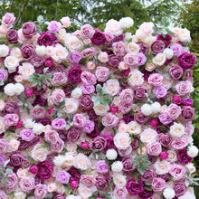 Load image into Gallery viewer, US Seller! Lilac Bloom 5D Roll Up Flower Wall On Cloth Fabric Wedding Party Photo Backdrop Top Quality Easy Quick Assemble N8822
