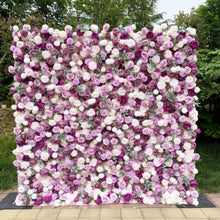 Load image into Gallery viewer, US Seller! Lilac Bloom 5D Roll Up Flower Wall On Cloth Fabric Wedding Party Photo Backdrop Top Quality Easy Quick Assemble N8822