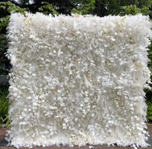 Load image into Gallery viewer, 5D Wedding Flower Wall Backdrop, Roll Up Fabric Floral Wall for Ceremony Photo Booth | 50% Return Refund Option