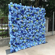 Load image into Gallery viewer, Cerulean Sky 5D Roll-Up Flower Wall Backdrop N8825