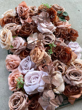 Load image into Gallery viewer, US Seller! CoffeeBrown Flower Wall Decor 3-D Artificial Pink Floral Panel Home Shop Party Photo Backdrop Setting Arrangement 37