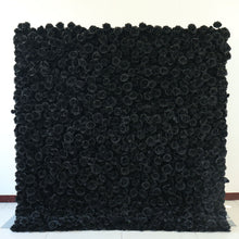Load image into Gallery viewer, Wedding Flower Wall Backdrop 3D Black Rose Fabric Roll Up Floral Wall for Ceremony Photo Booth | 50% Return Refund Option