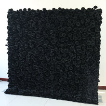 Load image into Gallery viewer, Wedding Flower Wall Backdrop 3D Black Rose Fabric Roll Up Floral Wall for Ceremony Photo Booth | 50% Return Refund Option