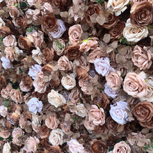 Load image into Gallery viewer, US Seller! CoffeeBrown Flower Wall Decor 3-D Artificial Pink Floral Panel Home Shop Party Photo Backdrop Setting Arrangement 37