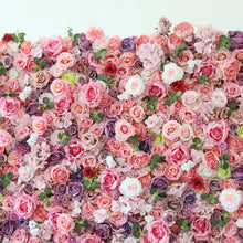 Load image into Gallery viewer, 3D Wedding Flower Wall Backdrop, Roll Up Fabric Floral Wall for Ceremony Photo Booth | 50% Return Refund Option N8828