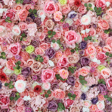 Load image into Gallery viewer, 3D Wedding Flower Wall Backdrop, Roll Up Fabric Floral Wall for Ceremony Photo Booth | 50% Return Refund Option N8828
