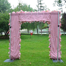 Load image into Gallery viewer, Pink Rose 8x8 ft Wedding Arch Flowers, Artificial Ceremony Decor, US Seller | Optional 50% Return Refund Program