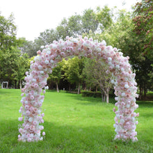 Load image into Gallery viewer, Elegant Wedding Arch Foam based Flower Arrangement Table Runner Ceremony Flowers |Reception Party Decor | Optional 50% Return Refund Program