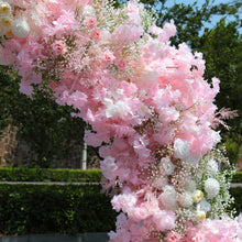 Load image into Gallery viewer, US Seller! 8x8ft Foam Base Backing Pink April Flower Arch Wedding Backdrop Flower Archway Party Decor / Stand UN2