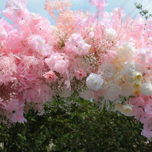 Load image into Gallery viewer, US Seller! 8x8ft Foam Base Backing Pink April Flower Arch Wedding Backdrop Flower Archway Party Decor / Stand UN2