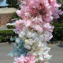 Load image into Gallery viewer, US Seller! 8x8ft Foam Base Backing Pink April Flower Arch Wedding Backdrop Flower Archway Party Decor / Stand UN2