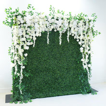 Load image into Gallery viewer, 8x8 ft Garden of Eden Roll Up Flower Wall Backdrop, Wedding Photo Booth | 50% Return Refund Option