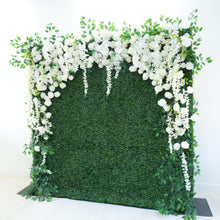 Load image into Gallery viewer, 8x8 ft Garden of Eden Roll Up Flower Wall Backdrop, Wedding Photo Booth | 50% Return Refund Option