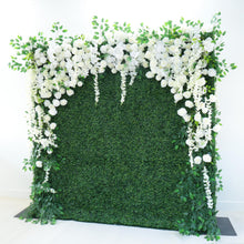 Load image into Gallery viewer, 8x8 ft Garden of Eden Roll Up Flower Wall Backdrop, Wedding Photo Booth | 50% Return Refund Option